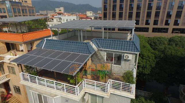 光伏發(fā)電與別墅“邂逅”,這是標(biāo)準(zhǔn)的搭配!(圖1) 家庭光伏發(fā)電安裝公司