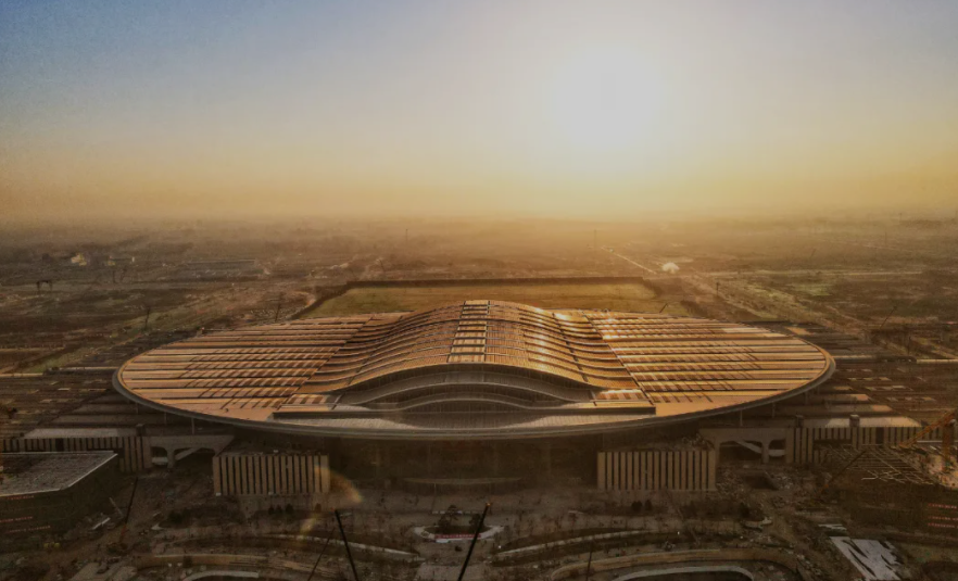 雄安站樓頂光伏發電工程正式并網！(圖1)